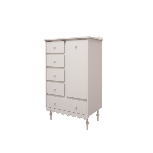wysoka komoda Babushka biała