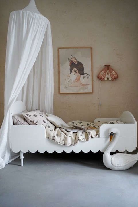 tapczanik dla dziecka Babushka biała