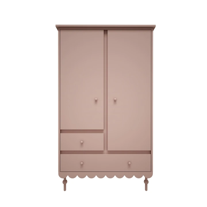 szafa retro dla dziewczynki w kolorze róż naturalny