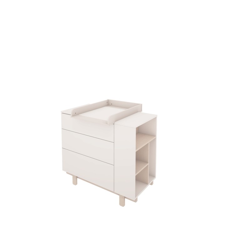 Komoda z przewijakiem Basic biała 3w1