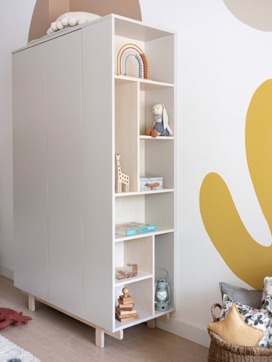 Regał na zabawki i książki w kaszmirowej szafie Basic