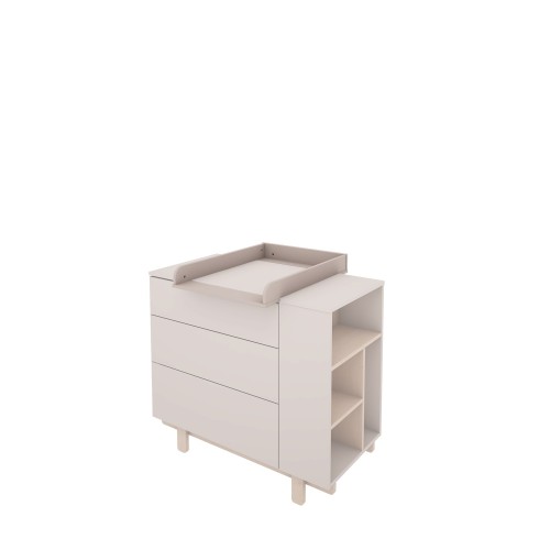 Komoda 3w1 kaszmir z regałem i przewijakiem