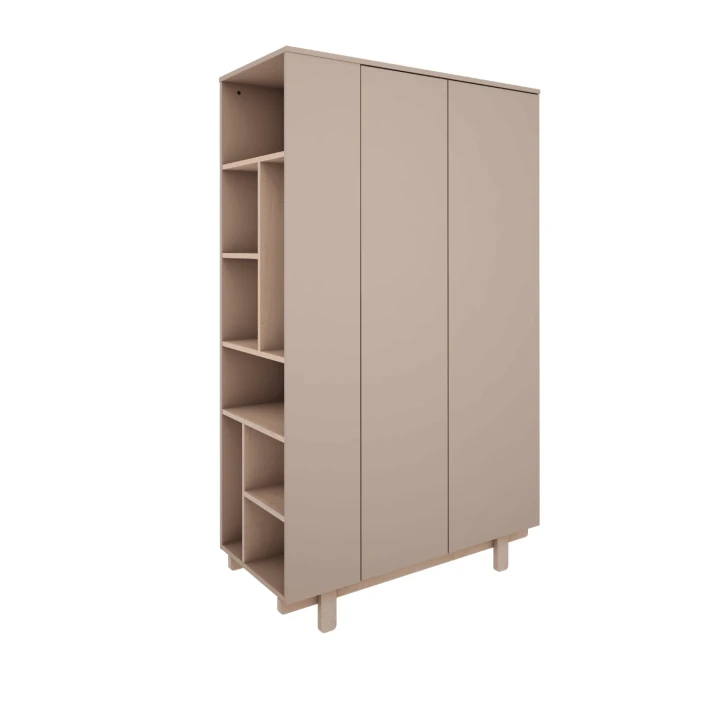 Szafa Basic trufla z bocznym regałem z lewej strony