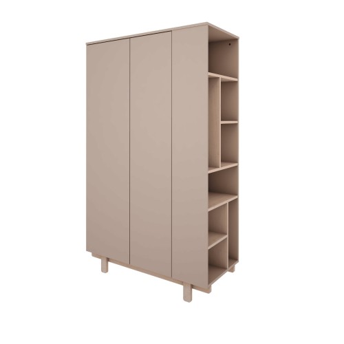 Szafa Basic trufla z bocznym regałem z prawej strony