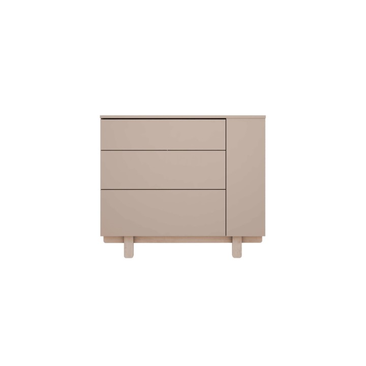 Funkcjonalna komoda dla niemowlaka Basic w kolorze trufla