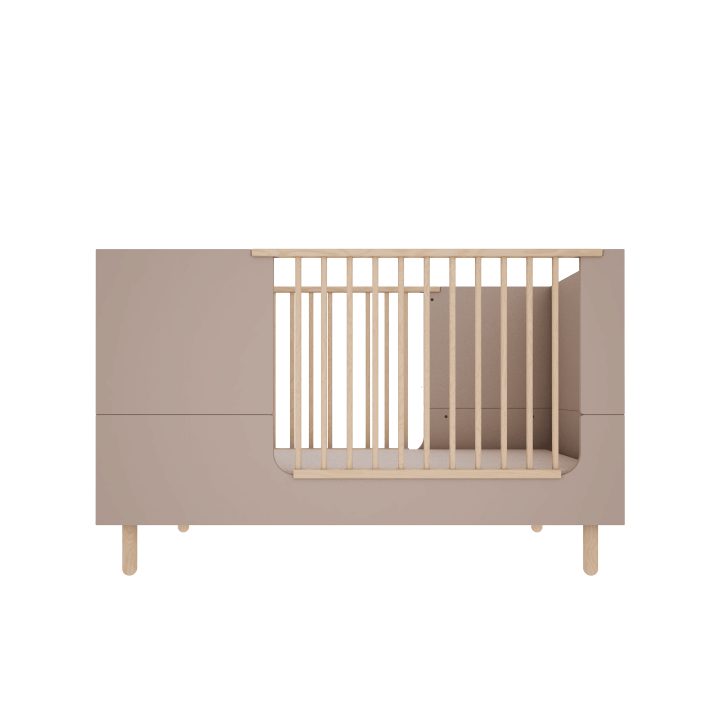 Łóżeczko Basic trufla 70×140 z funkcją tapczanika