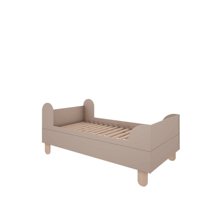 Łóżko 80×160 w kolorze truflowym Basic