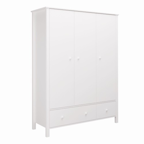 Szafa trzydrzwiowa Collet biała – szafa dla dziewczynki