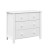 Komoda Collet z czterema szufladami w białym kolorze