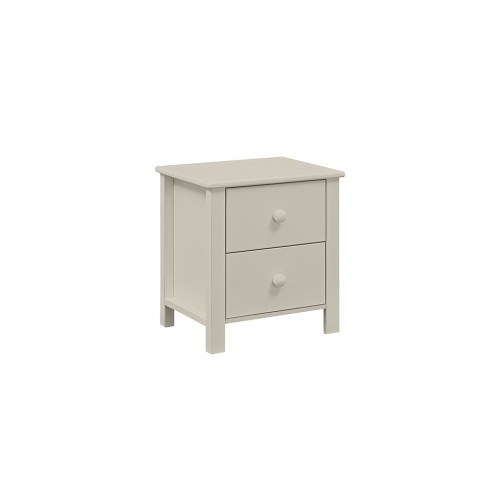 Pastelowa szafka nocna dziecięca Collet z dwiema szufladami