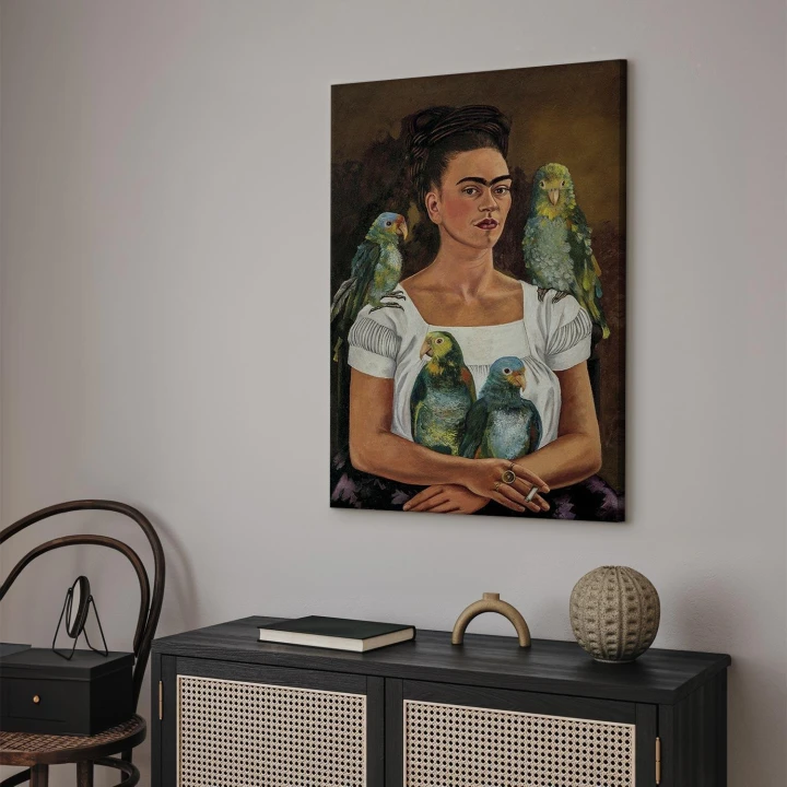 Obraz - Frida Kahlo – Ja i moje papugi
