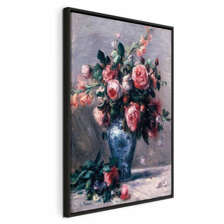 Obraz - Pierre-Auguste Renoir – Wazon róż