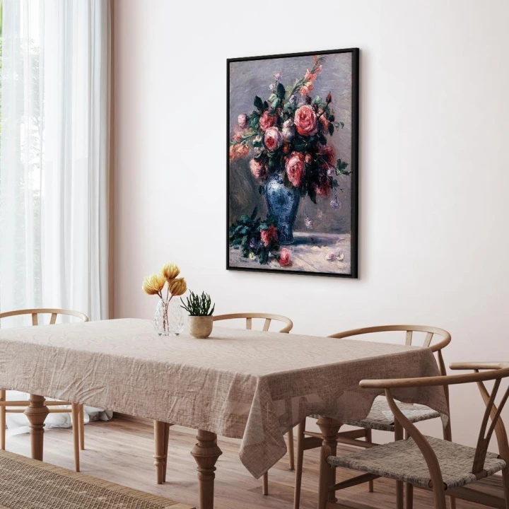 Obraz - Pierre-Auguste Renoir – Wazon róż