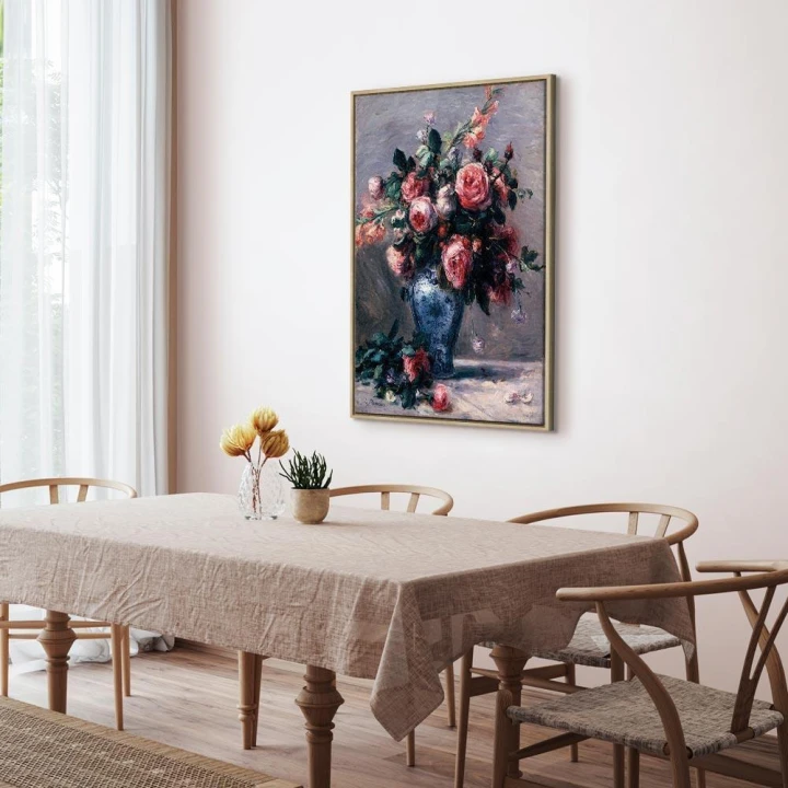 Obraz - Pierre-Auguste Renoir – Wazon róż