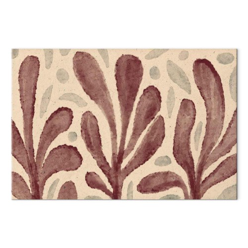 Obraz - Liście i plamy - duże rozedrgane kształty inspirowane Matisse