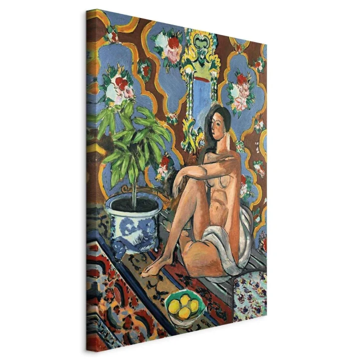 Obraz - Henri Matisse – Figura dekoracyjna na tle ozdobnym