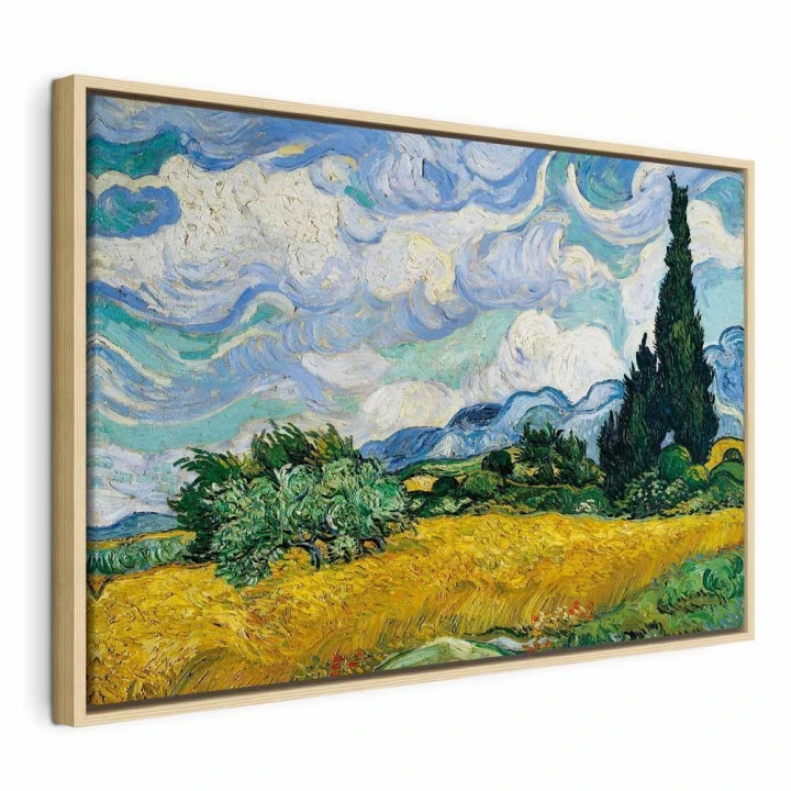 Obraz - Vincent Van Gogh – Pole pszenicy z cyprysami