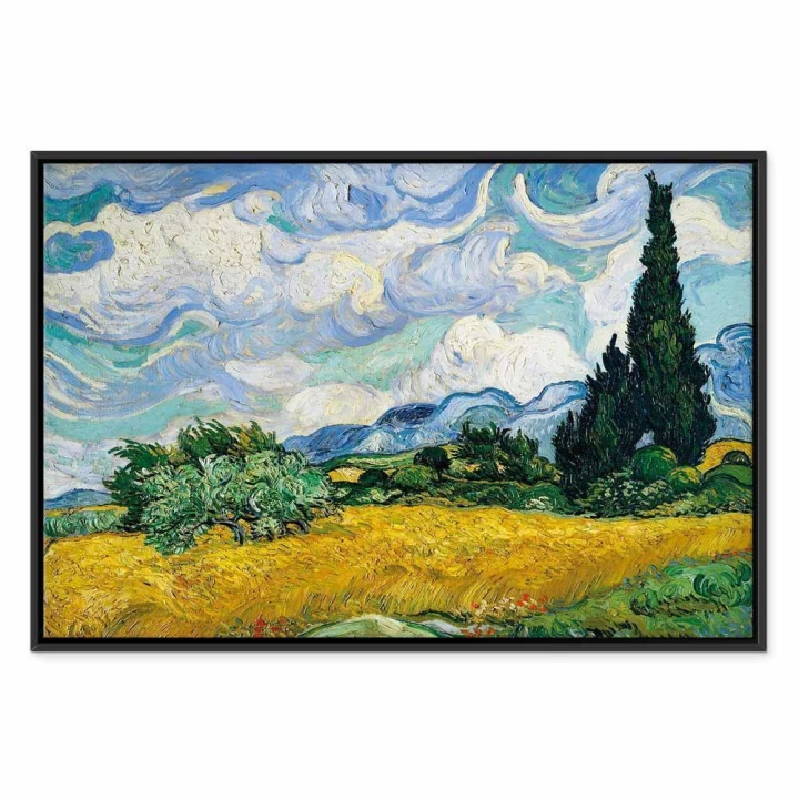 Obraz - Vincent Van Gogh – Pole pszenicy z cyprysami