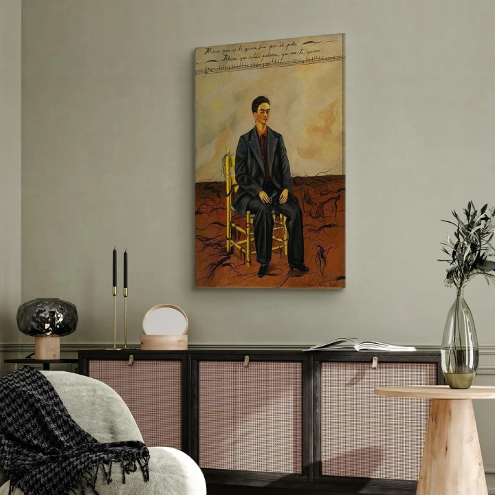 Obraz - Frida Kahlo – Autoportret z obciętymi włosami