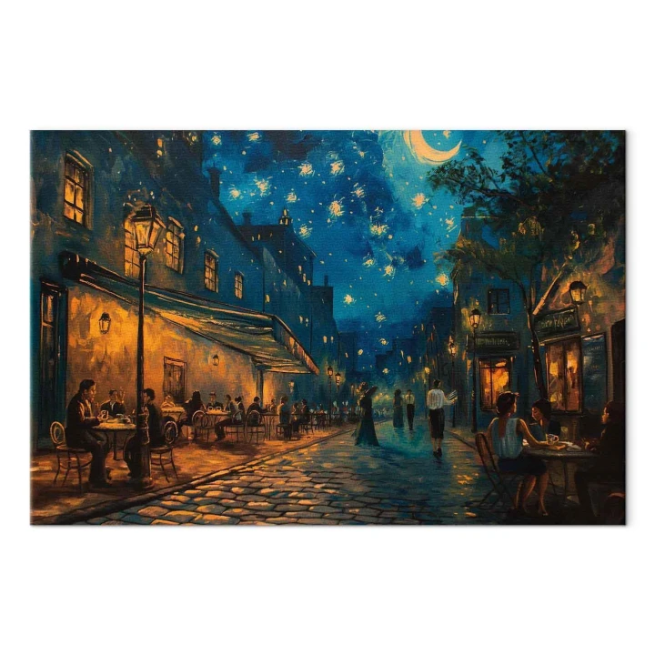 Obraz - Uliczka Paryża - obraz inspirowany stylem Vincenta van Gogha