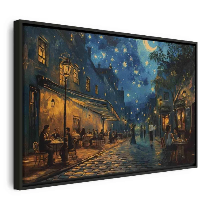 Obraz - Uliczka Paryża - obraz inspirowany stylem Vincenta van Gogha
