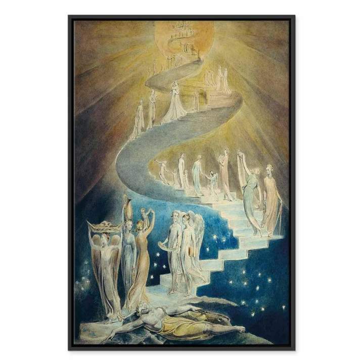 Obraz - William Blake – Drabina Jakubowa