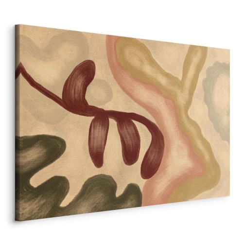 Obraz - Kolorowe kształty - przetarte figury w technice lime wash