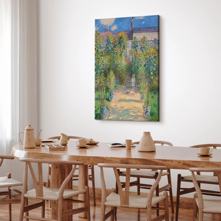Obraz - Claude Monet – Ogród Moneta w Vétheuil