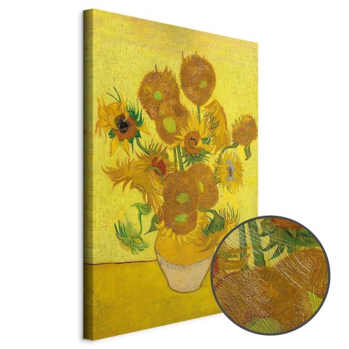 Obraz - Vincent van Gogh – Martwa natura: wazon z piętnastoma słonecznikami