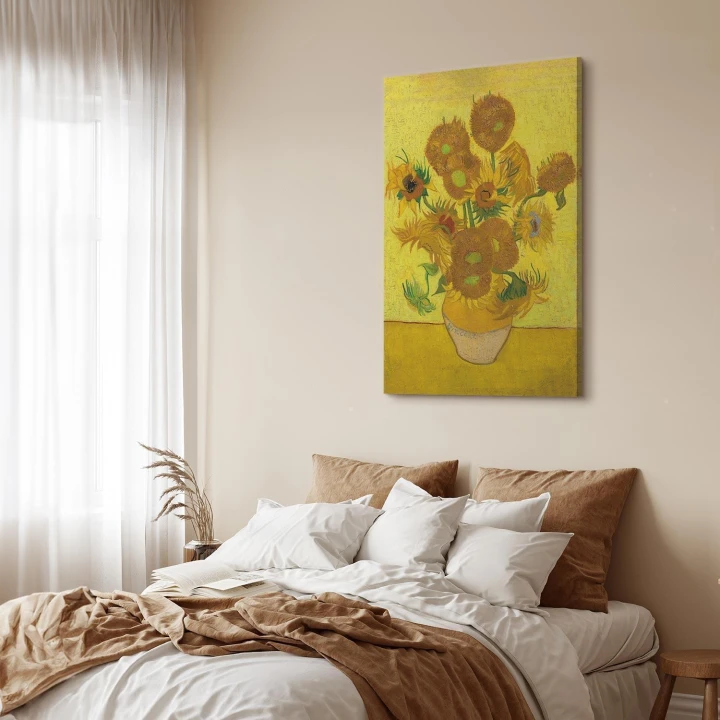 Obraz - Vincent van Gogh – Martwa natura: wazon z piętnastoma słonecznikami
