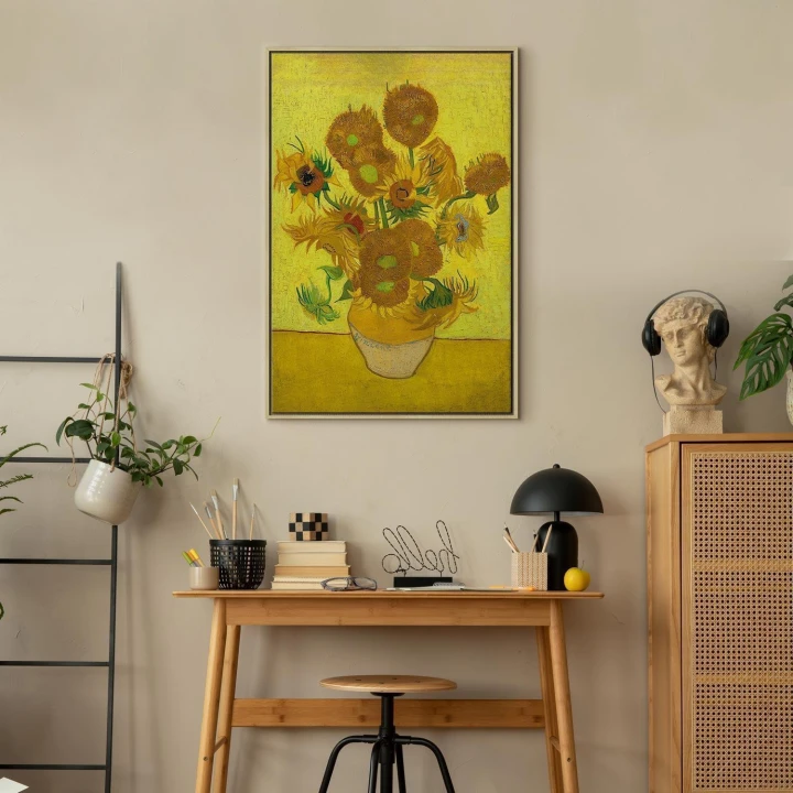 Obraz - Vincent van Gogh – Martwa natura: wazon z piętnastoma słonecznikami