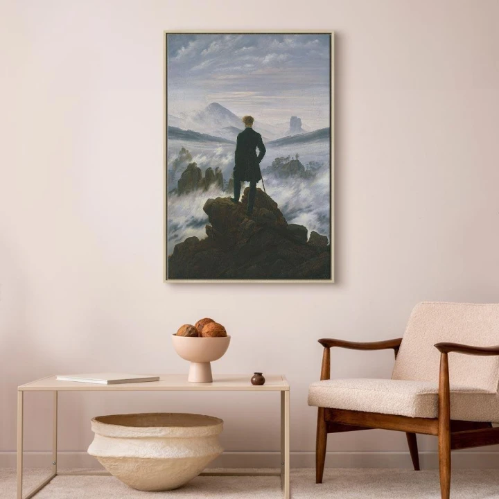 Obraz - Caspar David Friedrich – Wędrowiec nad morzem mgły