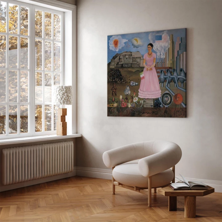 Obraz - Frida Kahlo – Autoportret na granicy Meksyku i USA