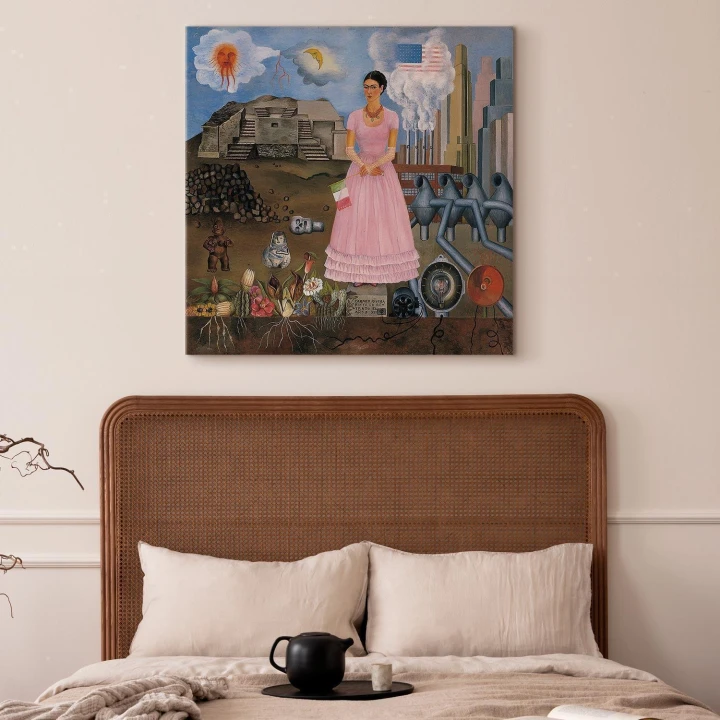 Obraz - Frida Kahlo – Autoportret na granicy Meksyku i USA