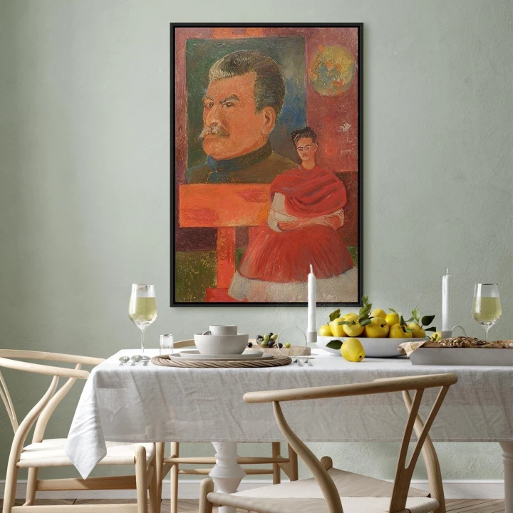 Obraz - Frida Kahlo – Autoportret ze Stalinem