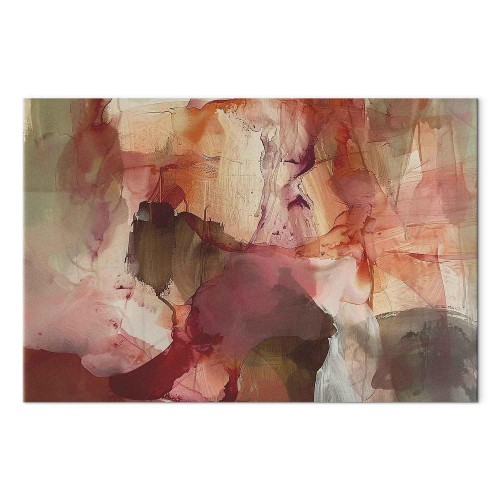 Obraz - Wiosenna kompozycja - prześwity i formy w technice farby akwarelowej