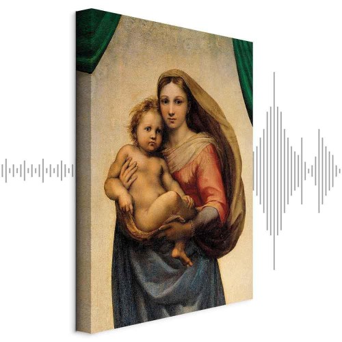 Obraz - Rafael Santi – Madonna Sykstyńska (fragment)