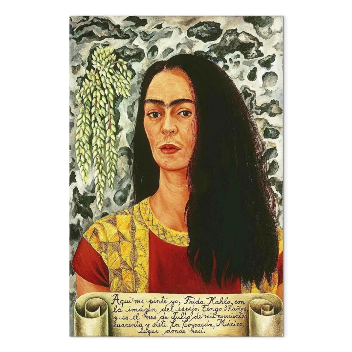 Obraz - Frida Kahlo – Autoportret z rozpuszczonymi włosami
