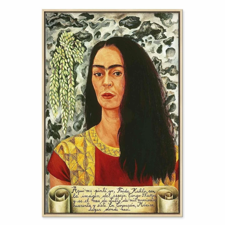 Obraz - Frida Kahlo – Autoportret z rozpuszczonymi włosami