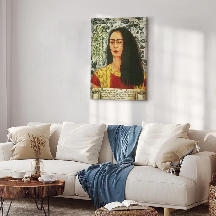 Obraz - Frida Kahlo – Autoportret z rozpuszczonymi włosami