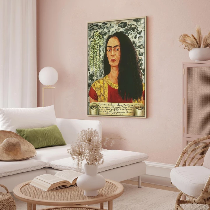 Obraz - Frida Kahlo – Autoportret z rozpuszczonymi włosami
