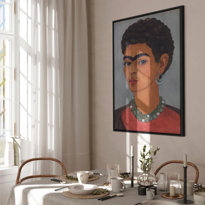 Obraz - Frida Kahlo – Autoportret z kręconymi włosami