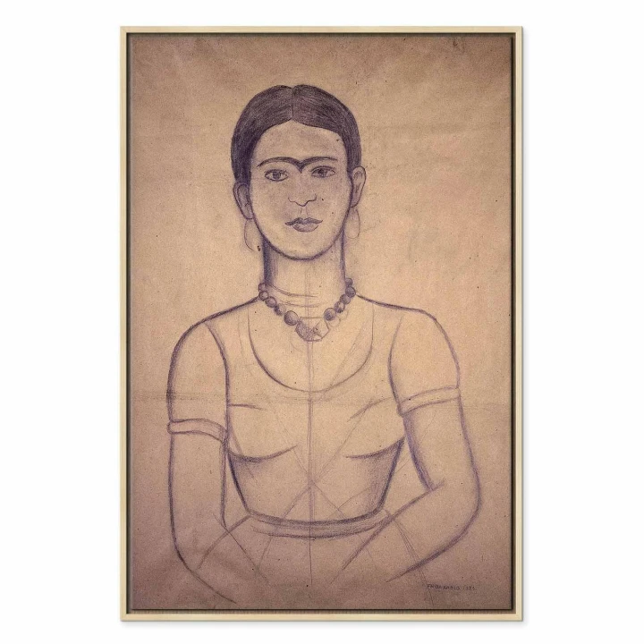 Obraz - Frida Kahlo – Autoportret, 1929 (rysunek)