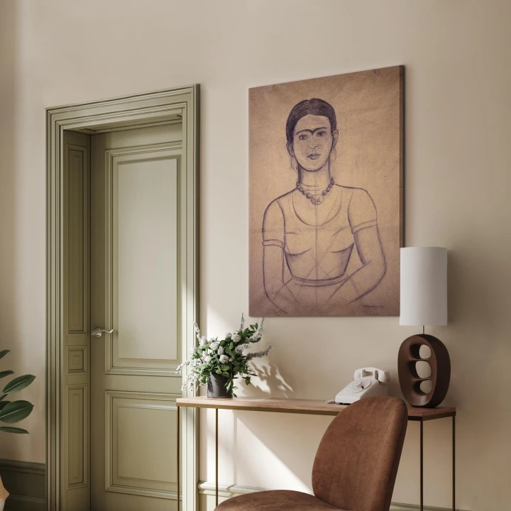 Obraz - Frida Kahlo – Autoportret, 1929 (rysunek)