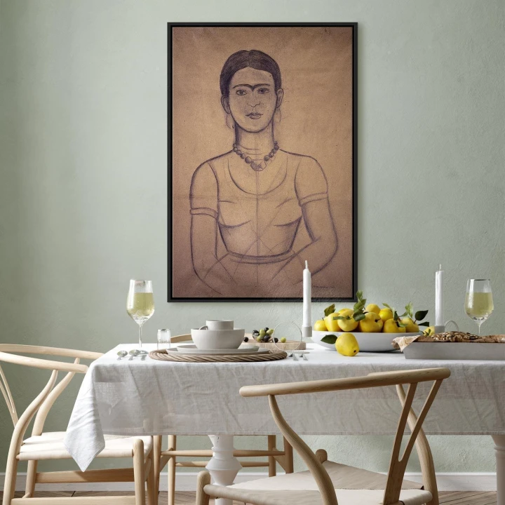 Obraz - Frida Kahlo – Autoportret, 1929 (rysunek)