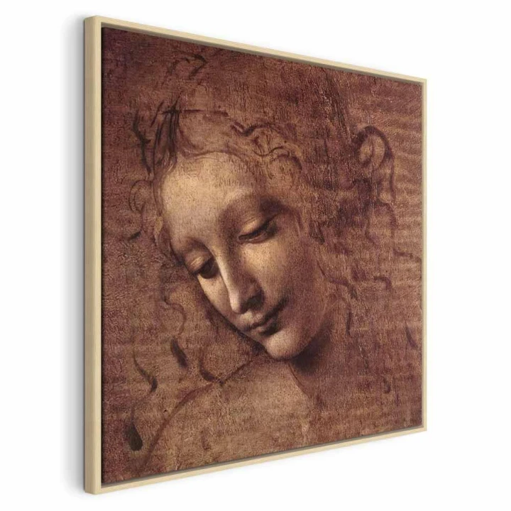 Obraz - Leonardo da Vinci – Głowa młodej kobiety (Leda)
