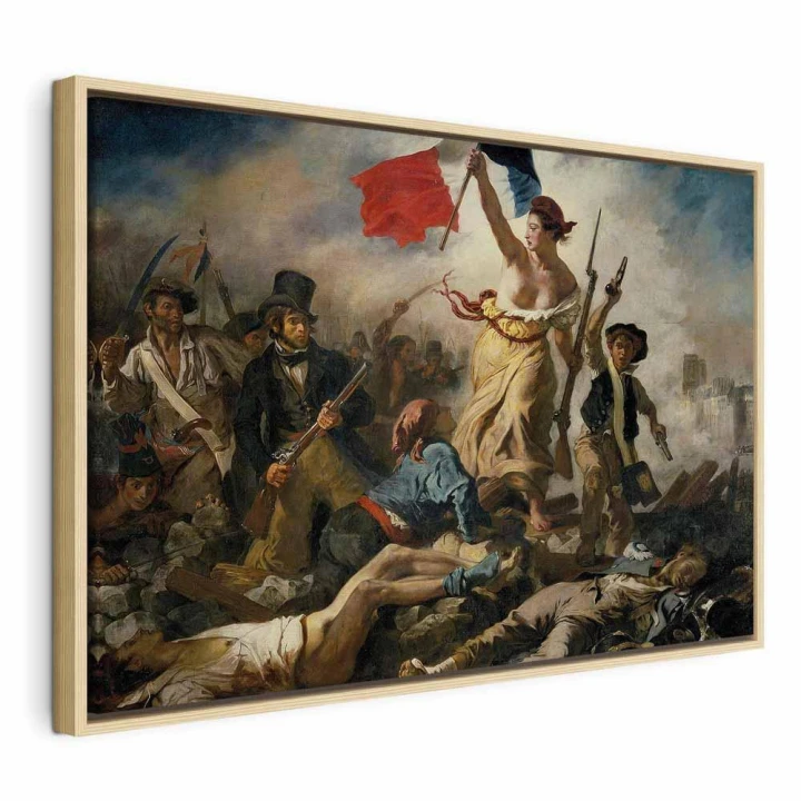 Obraz - Eugène Delacroix – Wolność wiodąca lud na barykady