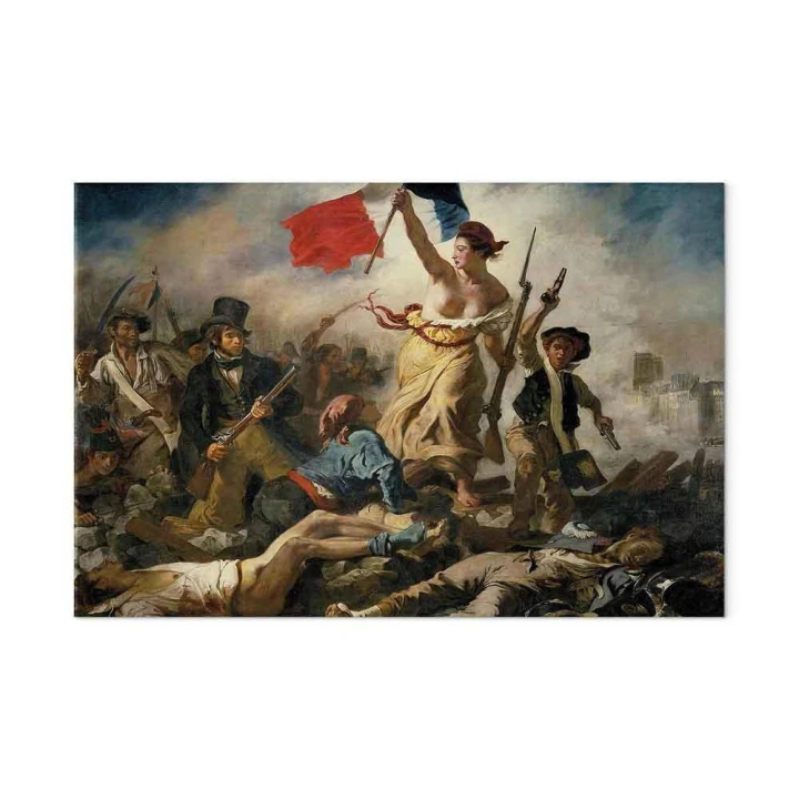Obraz - Eugène Delacroix – Wolność wiodąca lud na barykady