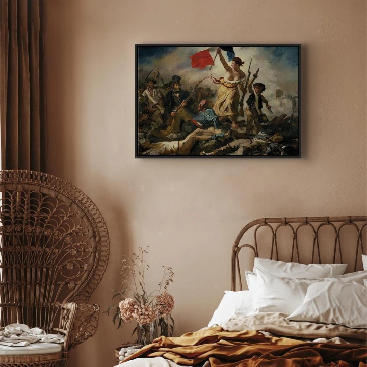 Obraz - Eugène Delacroix – Wolność wiodąca lud na barykady