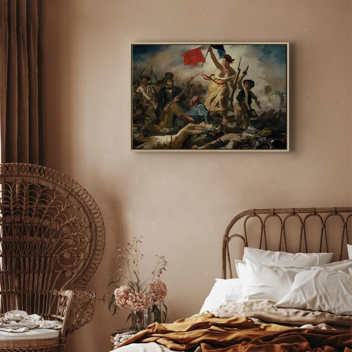 Obraz - Eugène Delacroix – Wolność wiodąca lud na barykady